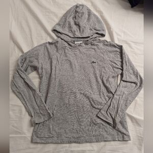 Lacoste gray jersey hoodie, boys size 10